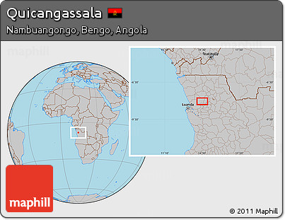 Gray Location Map of Quicangassala