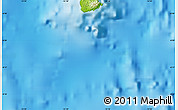 Physical Map of the area around 8° 12' 42" S, 14° 22' 30" W