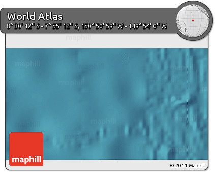 Satellite 3D Map of the Area around 8° 12' 42" S, 150° 22' 30" W