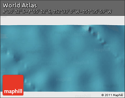 Satellite 3D Map of the Area around 8° 12' 42" S, 152° 4' 29" W