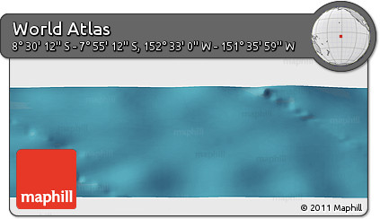 Satellite Panoramic Map of the Area around 8° 12' 42" S, 152° 4' 29" W