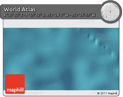 Satellite 3D Map of the Area around 8° 12' 42" S, 152° 55' 30" W