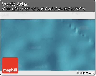 Satellite 3D Map of the Area around 8° 12' 42" S, 152° 55' 30" W