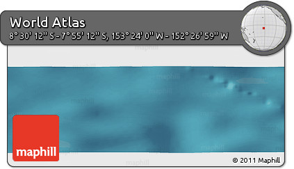 Satellite Panoramic Map of the Area around 8° 12' 42" S, 152° 55' 30" W