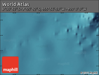 Satellite Map of the Area around 8° 12' 42" S, 155° 28' 29" W