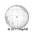 Outline Map of the Area around 8° 12' 42" S, 155° 28' 29" W, rectangular outline