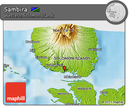 Physical 3D Map of Sambira