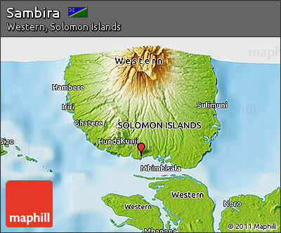 Physical 3D Map of Sambira