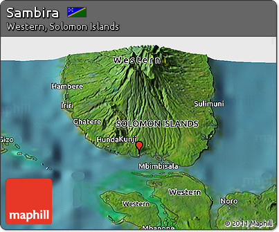 Satellite 3D Map of Sambira