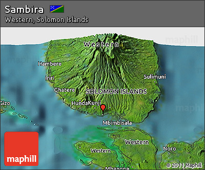 Satellite 3D Map of Sambira