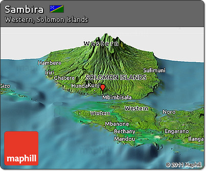 Satellite Panoramic Map of Sambira