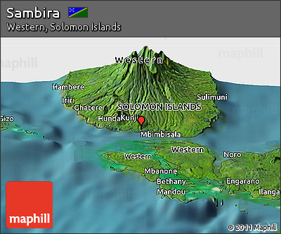 Satellite Panoramic Map of Sambira