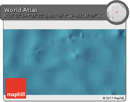 Satellite 3D Map of the Area around 8° 12' 42" S, 157° 10' 30" W