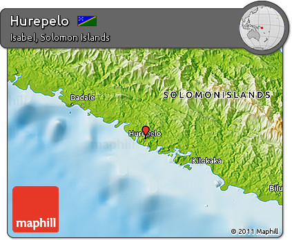 Physical 3D Map of Hurepelo