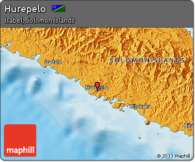 Political 3D Map of Hurepelo
