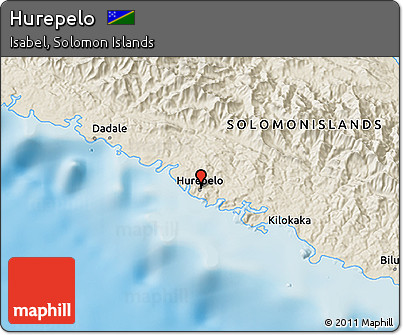 Shaded Relief 3D Map of Hurepelo