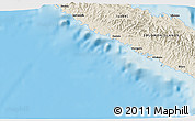 Shaded Relief 3D Map of the area around 8° 12' 42" S, 159° 1' 30" E