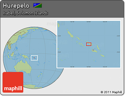 Savanna Style Location Map of Hurepelo