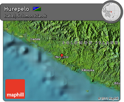 Satellite Map of Hurepelo