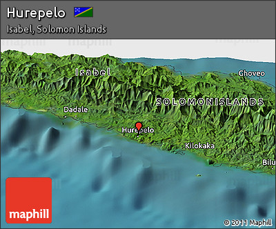 Satellite Panoramic Map of Hurepelo