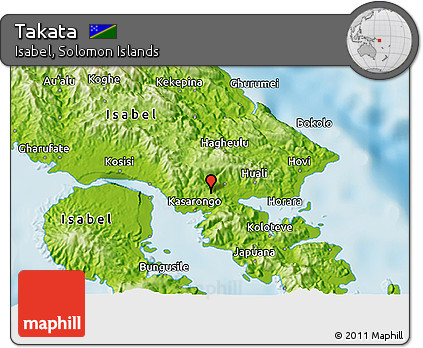 Physical 3D Map of Takata