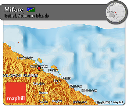 Political 3D Map of Mifare