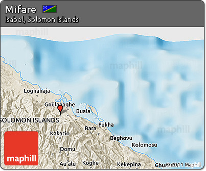 Shaded Relief 3D Map of Mifare
