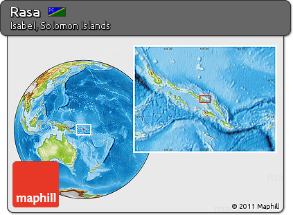 Physical Location Map of Rasa