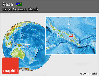 Physical Location Map of Rasa