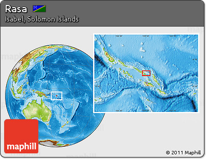 Physical Location Map of Rasa