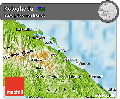 Physical Map of Kologhodu