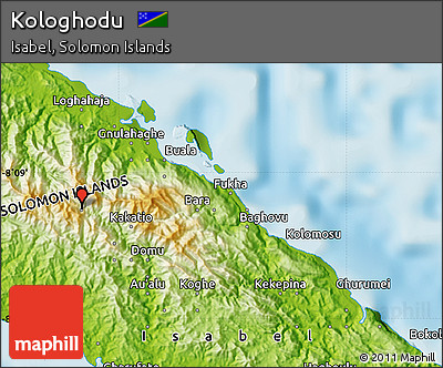 Physical Map of Kologhodu