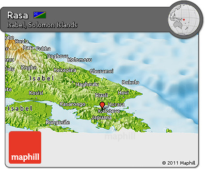 Physical Panoramic Map of Rasa