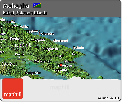 Satellite Panoramic Map of Mahagha
