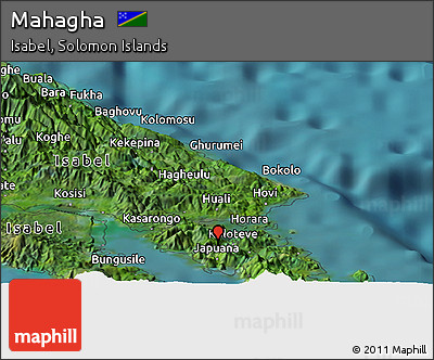 Satellite Panoramic Map of Mahagha