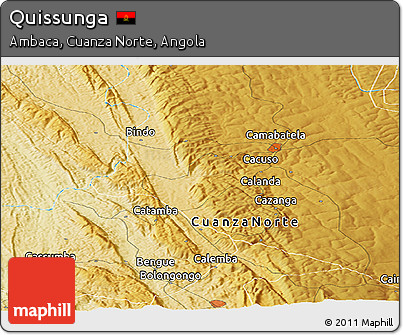 Physical Panoramic Map of Quissunga
