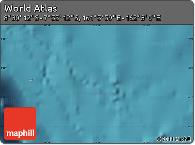 Satellite Map of the Area around 8° 12' 42" S, 161° 34' 29" E