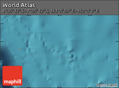 Satellite Map of the Area around 8° 12' 42" S, 161° 34' 29" E
