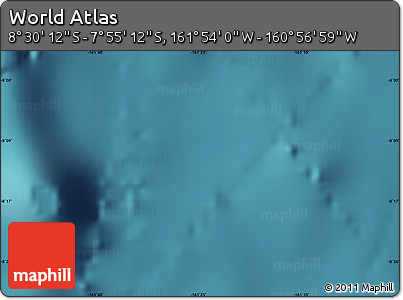 Satellite Map of the Area around 8° 12' 42" S, 161° 25' 30" W