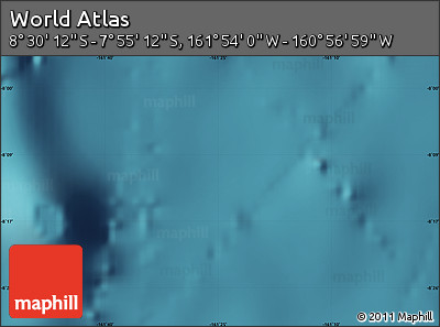 Satellite Map of the Area around 8° 12' 42" S, 161° 25' 30" W