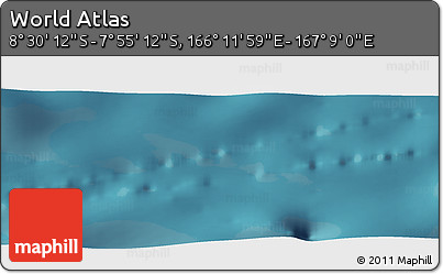 Satellite Panoramic Map of the Area around 8° 12' 42" S, 166° 40' 30" E
