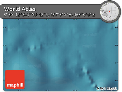 Satellite Map of the Area around 8° 12' 42" S, 167° 31' 30" E
