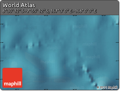 Satellite Map of the Area around 8° 12' 42" S, 167° 31' 30" E
