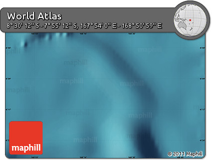 Satellite Map of the Area around 8° 12' 42" S, 168° 22' 30" E