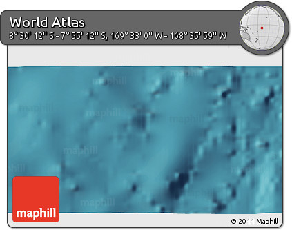 Satellite 3D Map of the Area around 8° 12' 42" S, 169° 4' 29" W