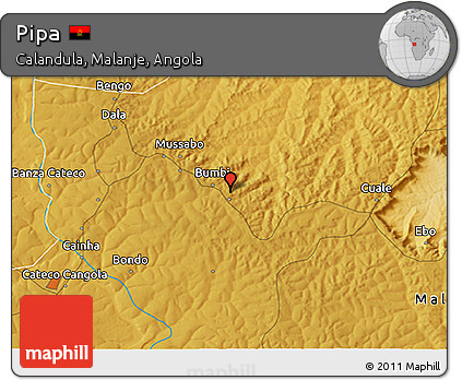 Physical 3D Map of Pipa