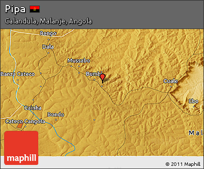 Physical 3D Map of Pipa