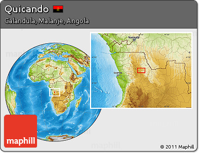 Physical Location Map of Quicando