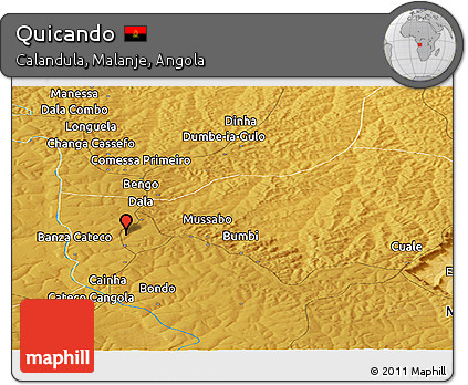 Physical Panoramic Map of Quicando