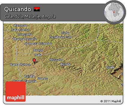 Satellite Panoramic Map of Quicando